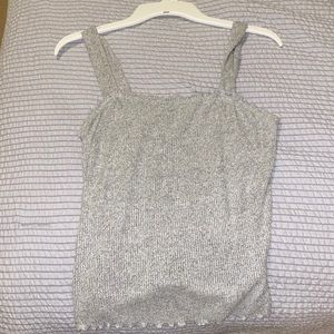 Cute simple grey tank top